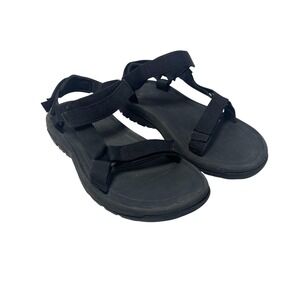 Teva‎ Sandals Womens Size 10 Black Strappy Hook & Loop Comfort Outdoor 1019235